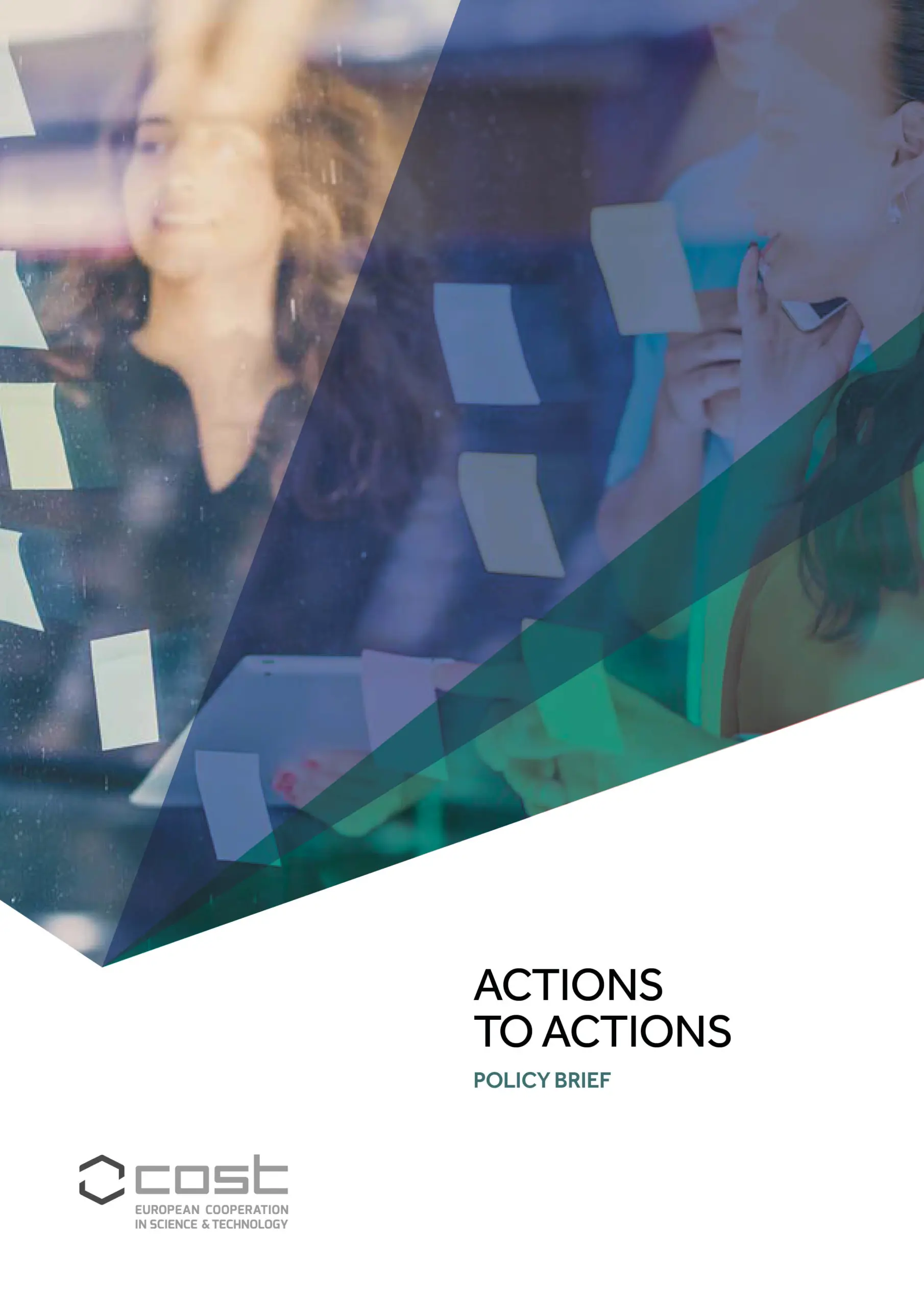 Cover of the publication Actions to Actions Policy Brief'
